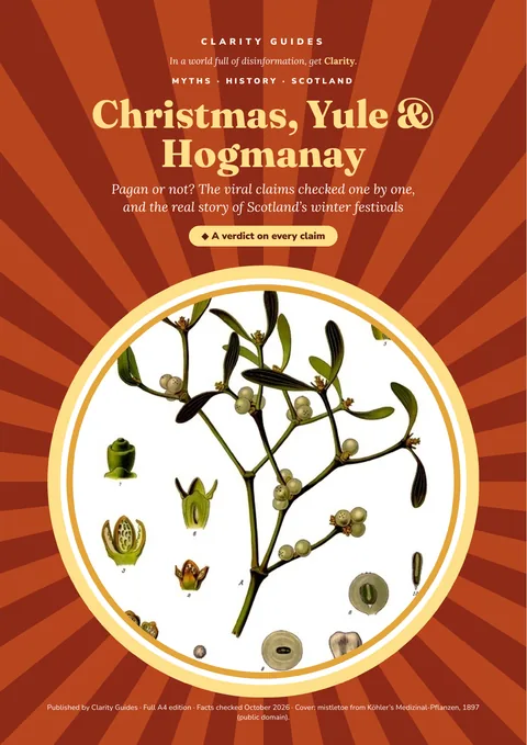 Cover of Christmas, Yule and Hogmanay: Pagan or Not?