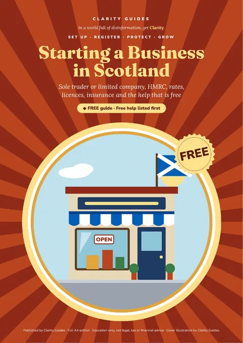 Cover of Starting a Business in Scotland: A Clear Guide