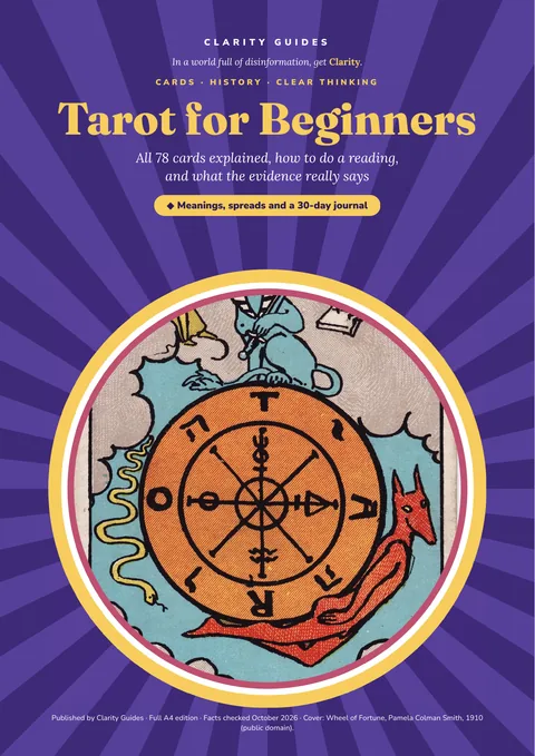 Cover of Tarot for Beginners: History, Meanings and Clear Thinking