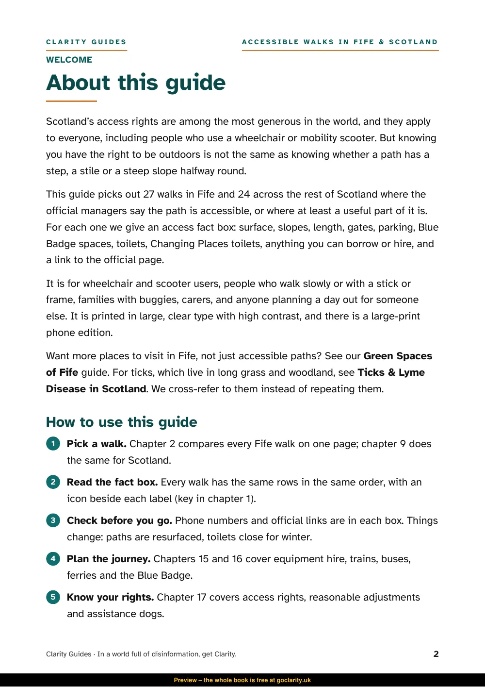 Accessible Walks in Fife & Scotland, preview page 2