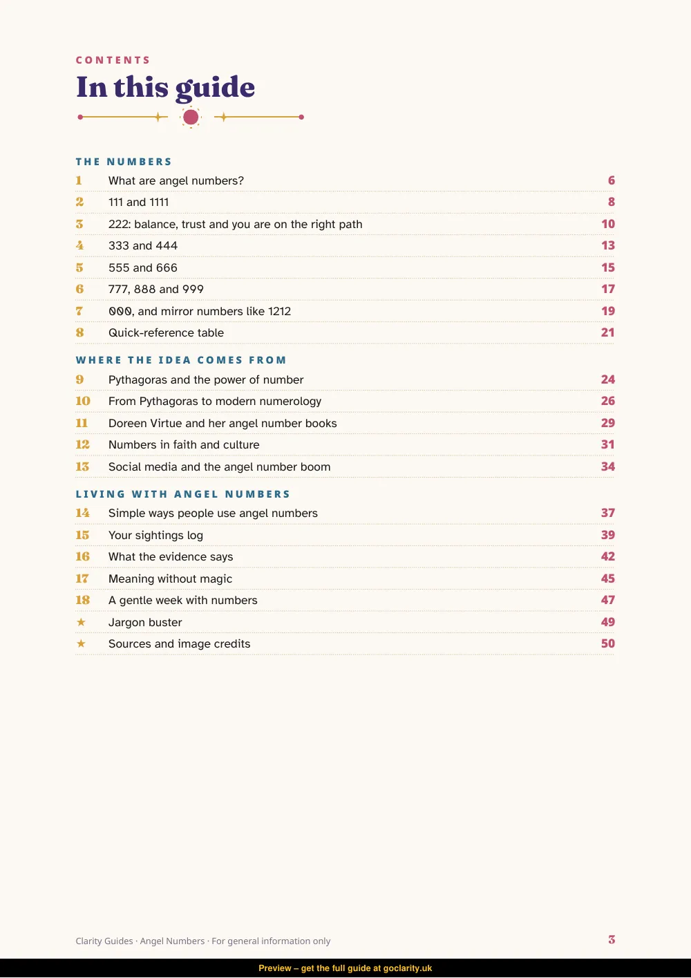 Angel Numbers, preview page 3