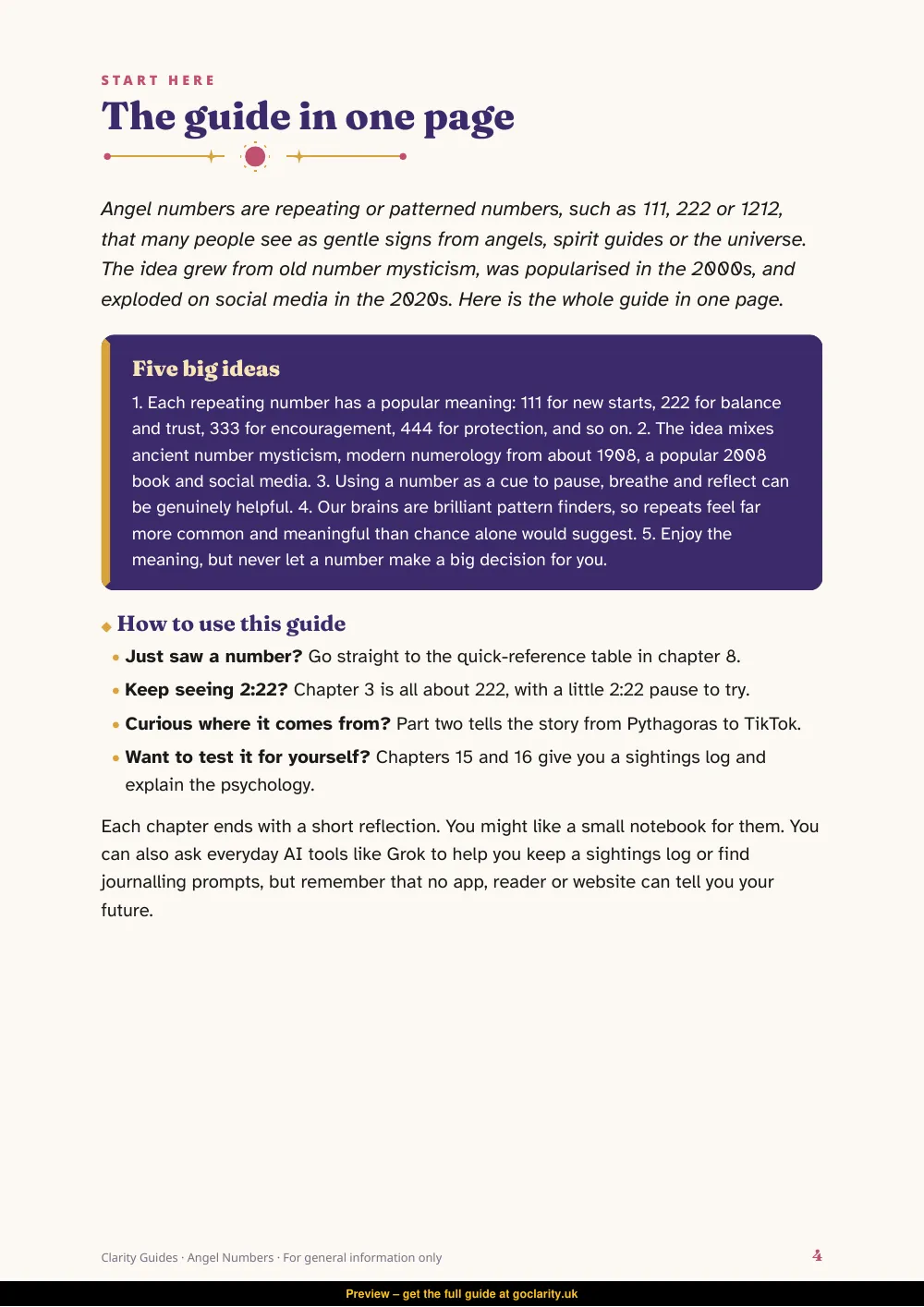 Angel Numbers, preview page 4