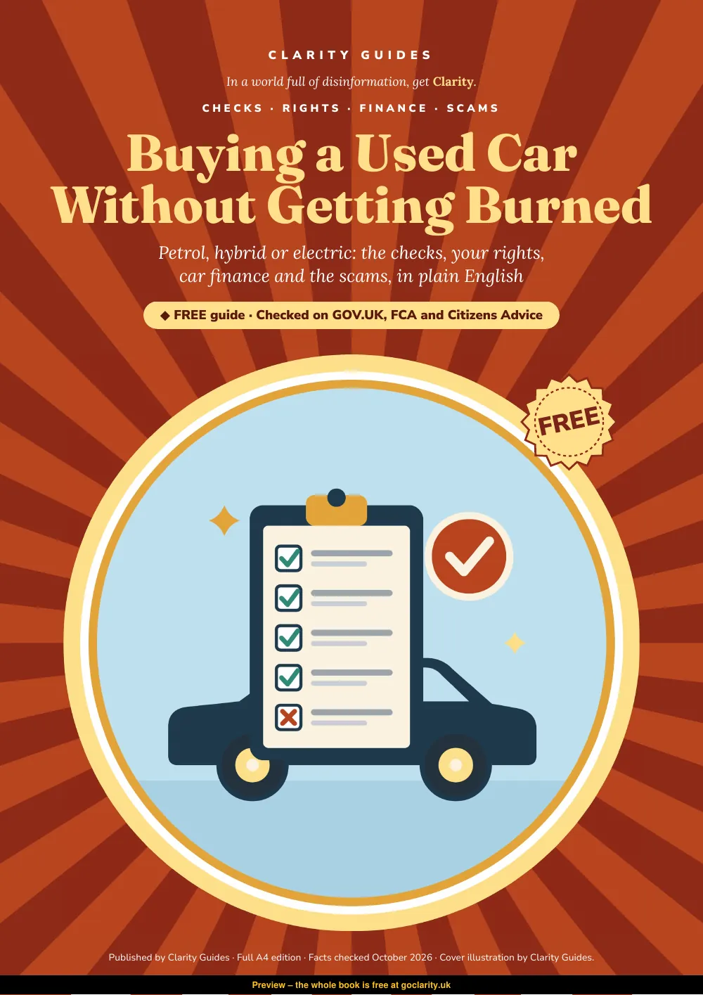 Buying a Used Car, preview page 1