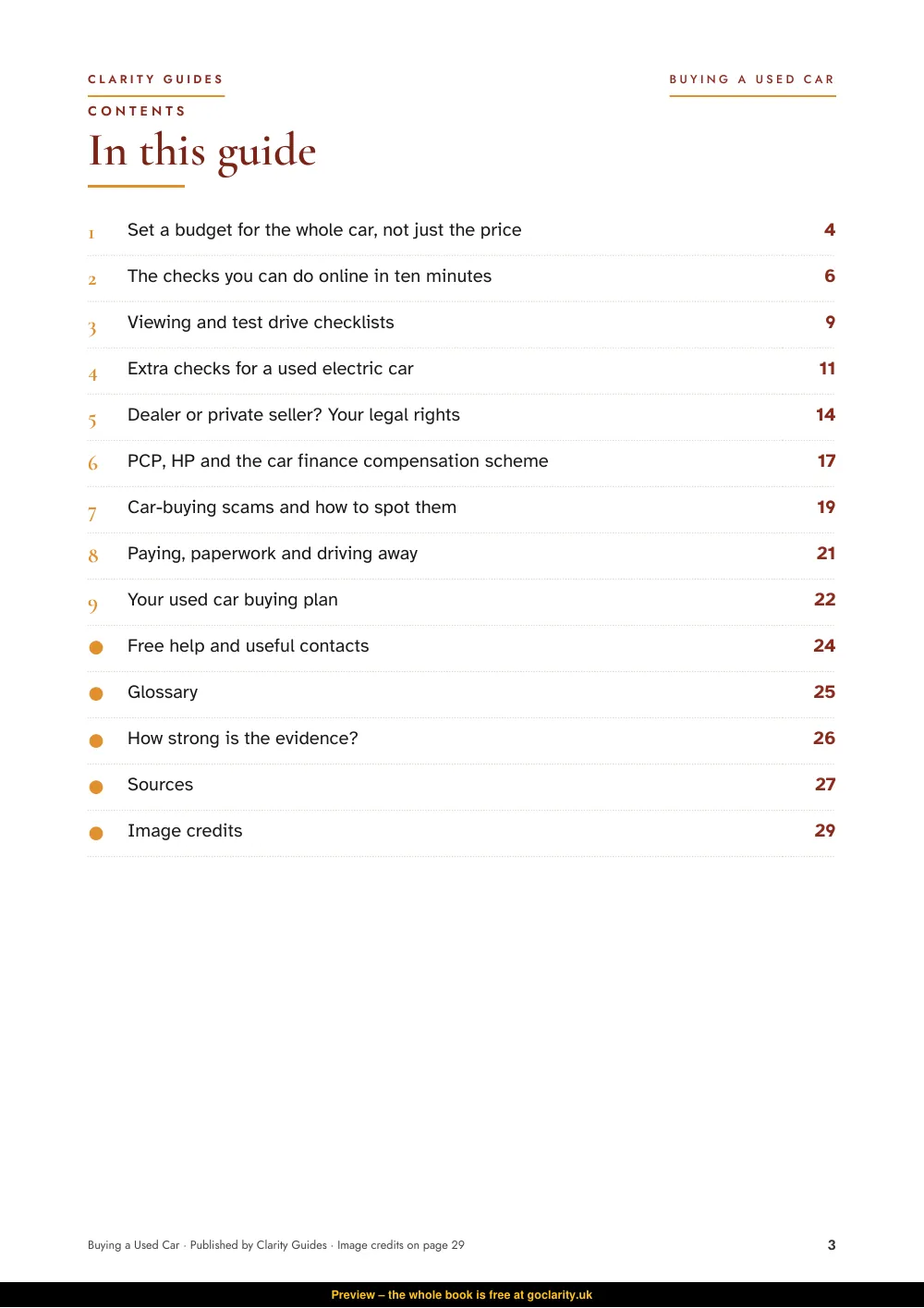 Buying a Used Car, preview page 3