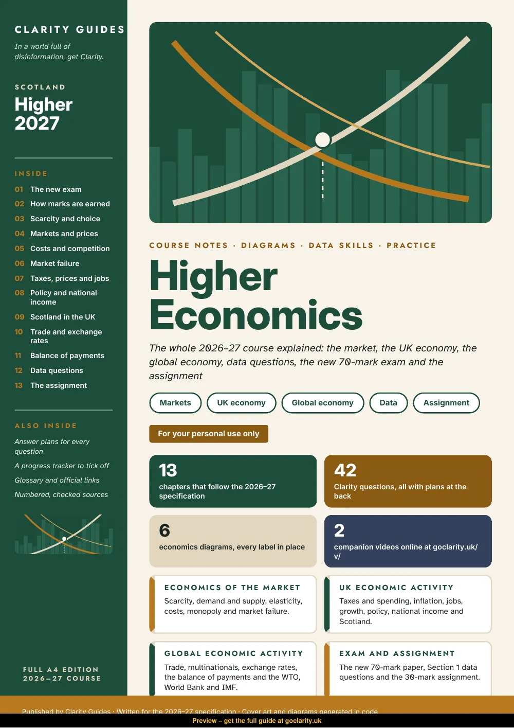 Higher Economics, preview page 1