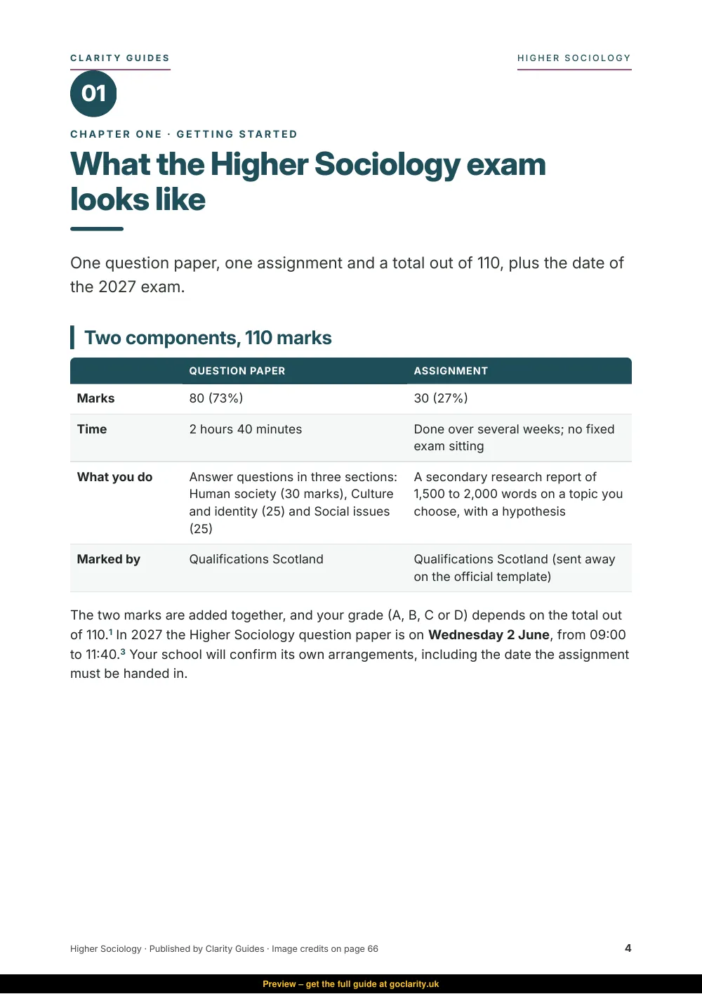 Higher Sociology, preview page 4