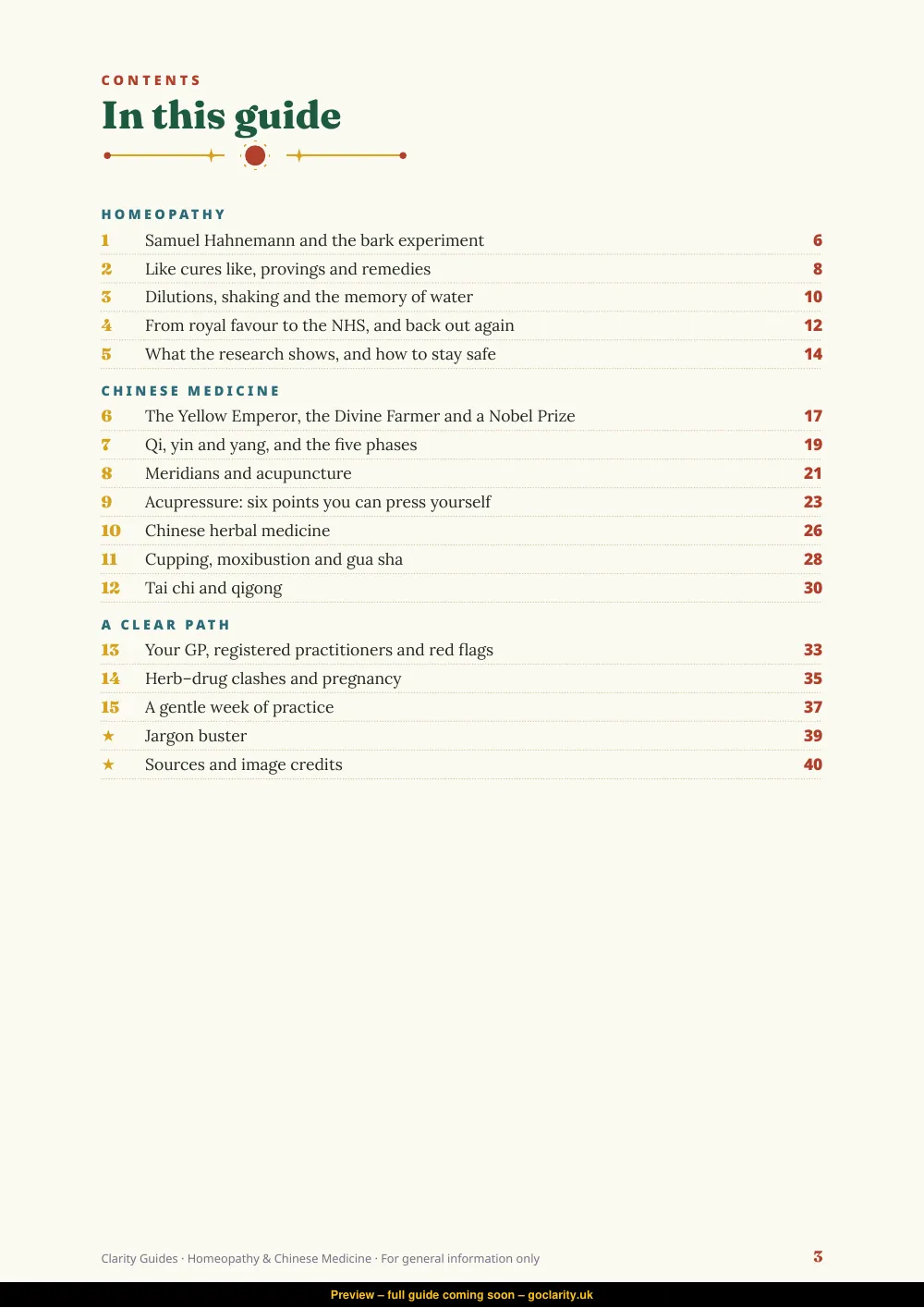 Homeopathy & Chinese Medicine, preview page 3