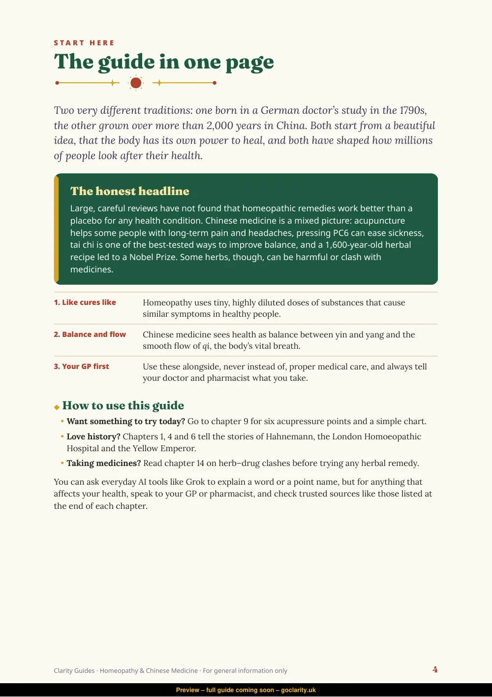 Homeopathy & Chinese Medicine, preview page 4