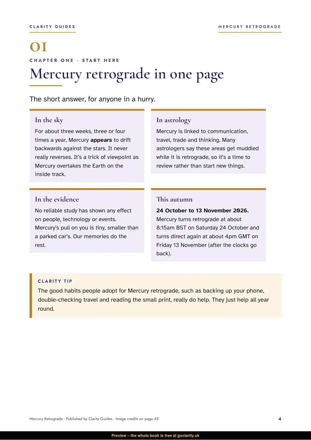 Mercury Retrograde, preview page 4