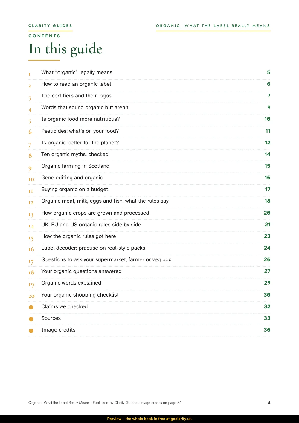 Organic: What the Label Really Means, preview page 4