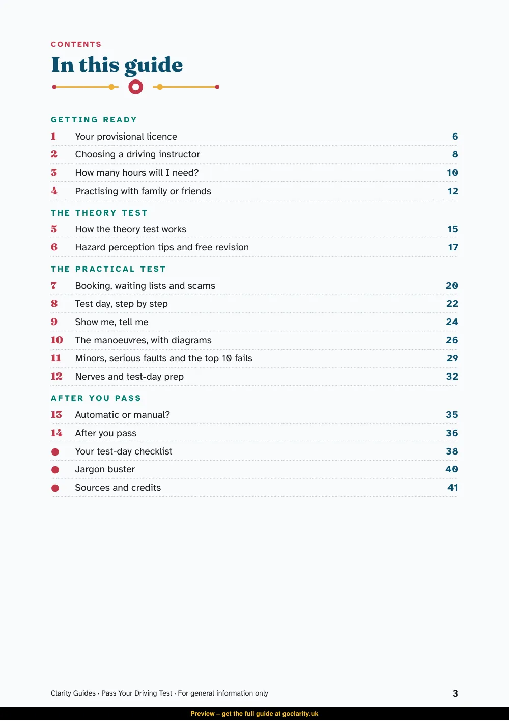 Pass Your Driving Test, preview page 3