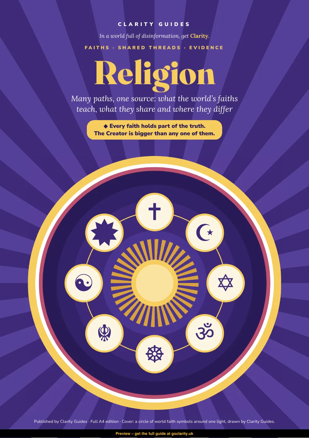 Religion: Many Paths, One Source, preview page 1