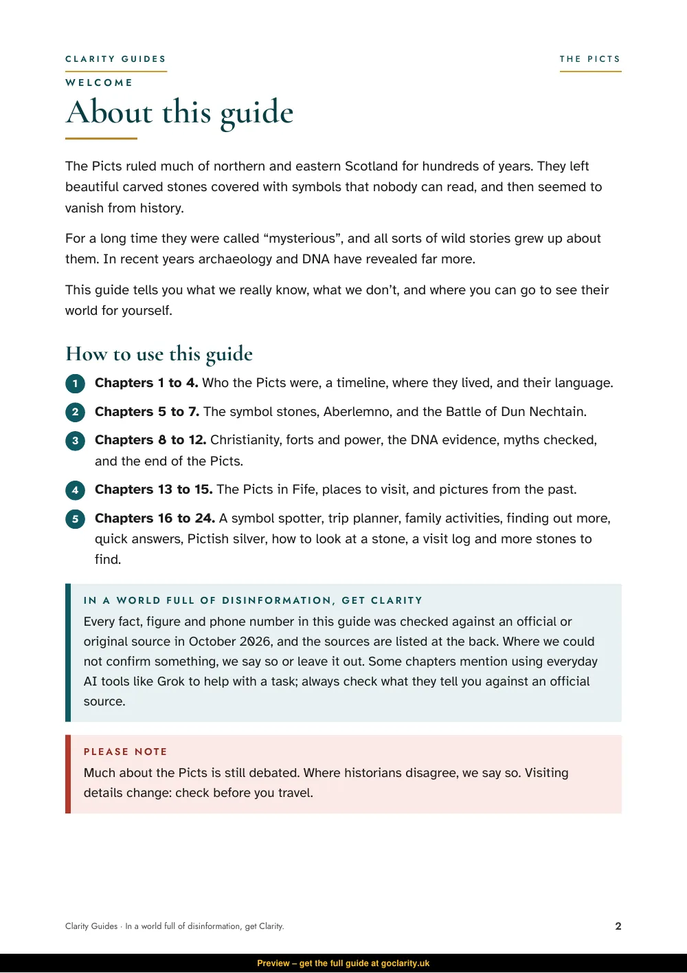 The Picts, preview page 2