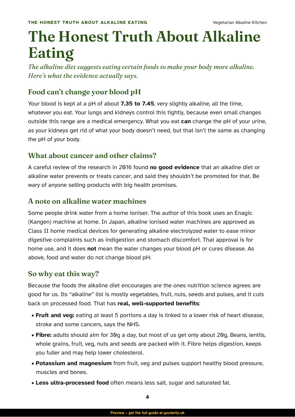 Vegetarian Alkaline Kitchen, preview page 4