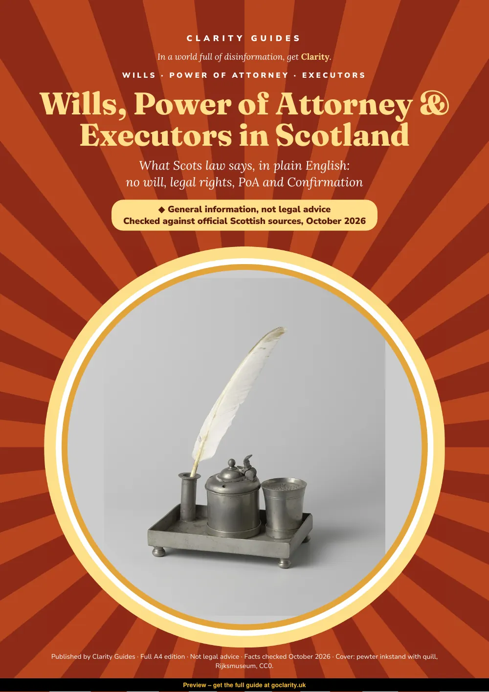 Wills & Power of Attorney, preview page 1