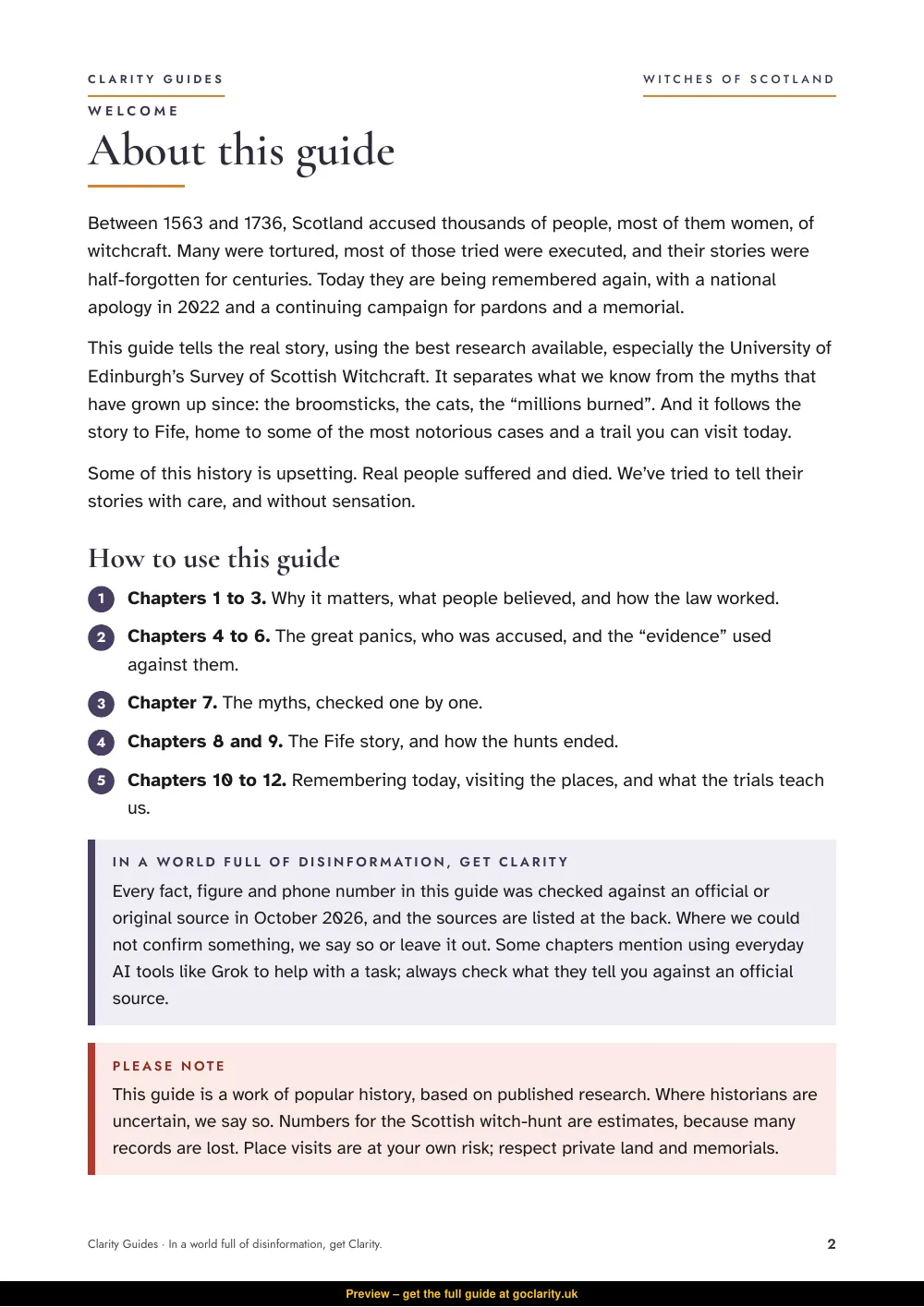 Witches of Scotland, preview page 2
